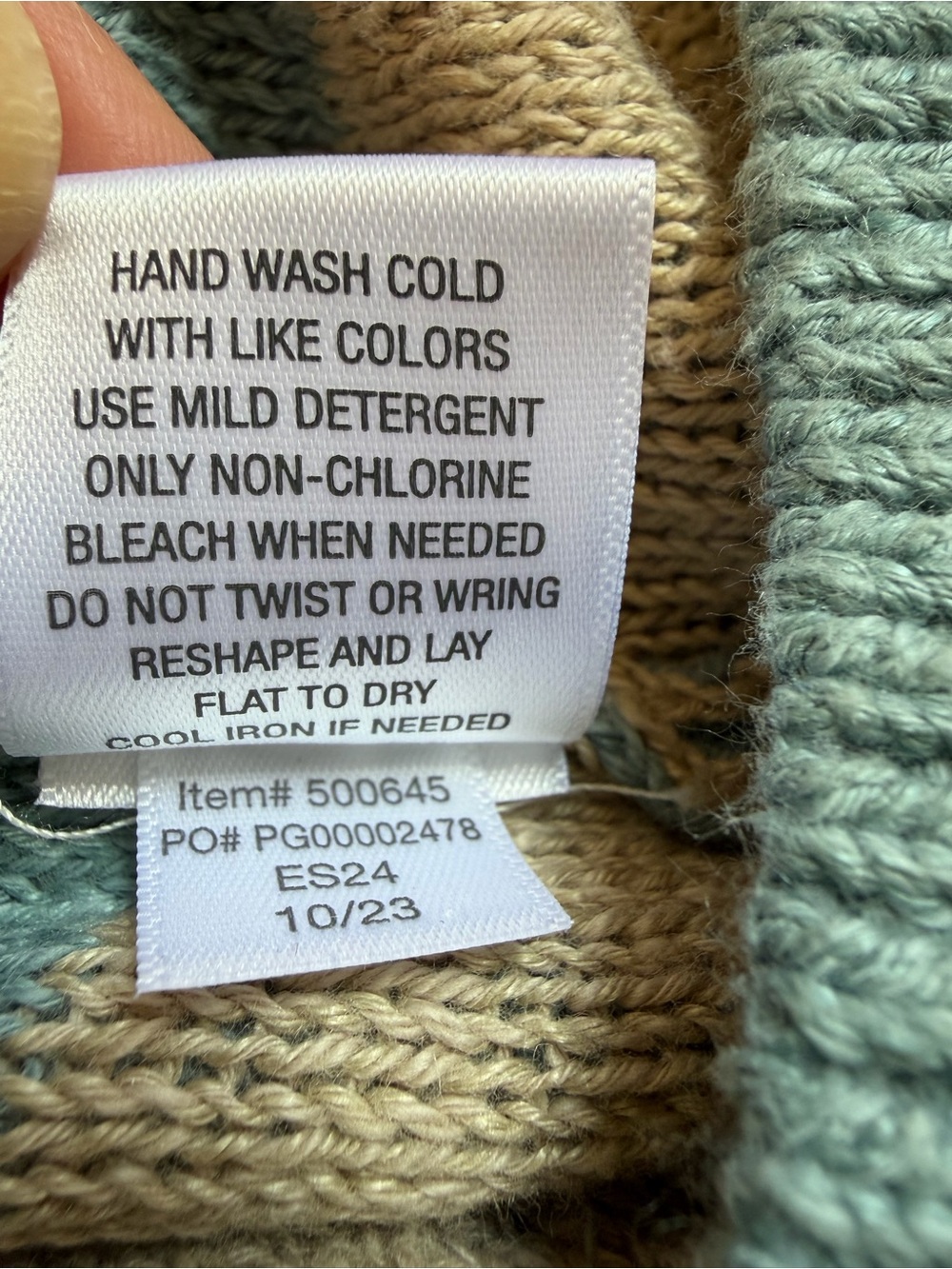 Garnet Hill Sweater Skyline Linen Organic Cotton wave stripes medium $128 - Picture 9 of 9